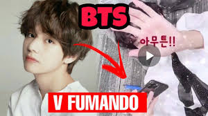 Jimin Filmou V Do Bts Fumando Youtube