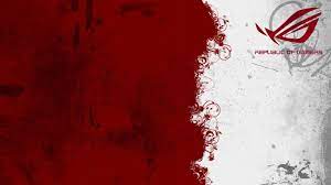 Republic Of Gamers Photo Full Hd Red And White Wallpaper White Desktop Backgrounds White Wallpaper