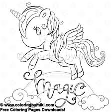 cartoon unicorn flying over the rainbow coloring page 1003 塗り絵 無料 塗り絵 ぬり絵