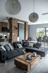Color obsession of the week: Shades Of Gray The Nordic Feeling Decoholic Farm House Living Room Modern Home Interior Design Modern Houses Interior