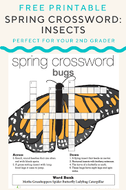 Spring Crossword Insects Worksheet Education Com Reading Comprehension Resources Improve Reading Comprehension Kids Reading