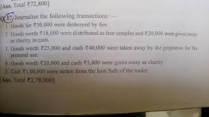 Fixed assets are initially recorded as assets, and are then subject to the following general types of accounting transactions: Journalise The Following Transactions Given In The Picture Below Brainly In