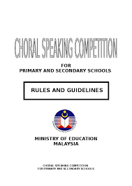 There may be divisions of the whole group into light and dark voices, broken and unbroken, male and female, treble and so on. Doc Choral Speaking Siti Harliza Academia Edu