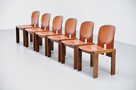 Afra And Tobia Scarpa 121 Chairs For Cassina Italy 1965 Massmoderndesign
