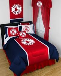 Boston Red Sox Complete Bedroom Package Sidelines Collection Sports Bedding Full Bedding Sets Baseball Bed