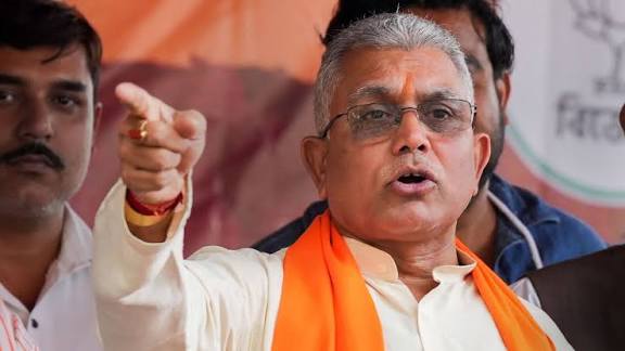 BJP MP Dilip Ghosh courts controversy with 'identify her own father' jibe against Mamata Banerjee, TMC fumes | Mint