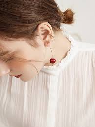 18K Cherry Cherry Dangle Earrings