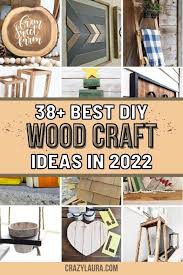 ‪38+ Best DIY Wood Craft Ideas & Tutorials For‬‏