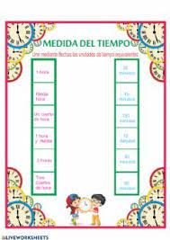 Equivalencias De Tiempo Idioma Espanol O Castellano Curso Nivel Segundo De Primaria Asignatura Matematica En 2021 Fichas Unidades De Tiempo Cuadernos Interactivos