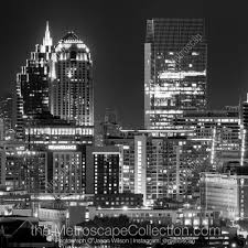 Atlanta Skyline Art Black And White Black And White Picture Of The Midtown Atlanta Skyline From Atop Cnn Center In Atlanta Fr Atlanta Skyline Black And White Pictures Black And White Photography