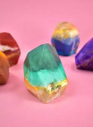 The idea is that the soap will clean diy unicorn gemstone soap part 1! Easy Diy Crystal Gemstone Soaps Dream A Little Bigger