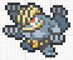 68 Machamp Minecraft Pixel Art Pixel Art Pixel Art Design