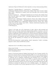 Ltd in china @foxmail.com mail. Application Of Improved Differential Evolution Algorithm