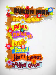 Hiasan gantung nama nama hari dalam bahasa arab. Rukun Iman Rukun Islam Hiasan Dinding Prakarya Sekolah Hiasan Dinding Gantung Hiasan Tempel Lazada Indonesia