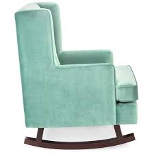 best choice products tufted luxury velvet wingback rocking accent chair living room bedroom w wood f rocking chair wingback rocking chair fabric rocking chairs