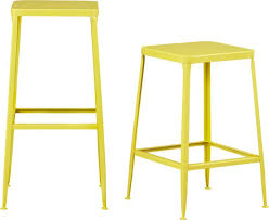 Flint Yellow Barstools Cb2 Bar Stools Yellow Bar Stools Yellow Kitchen Decor