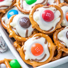 Try replacing m&m's with pretzel m&m's, a delicious alternative. Chocolate M M Pretzel Bites Video The Country Cook