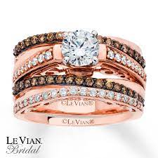 Levian Chocolate Diamonds 1 1 3 Ct Tw Bridal Set 14k Gold Chocolate Diamond Wedding Rings Diamond Wedding Rings Sets Kay Jewelers Bridal Sets