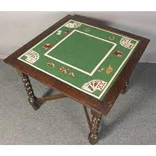 mid 20th century needlepoint card table chairish card game table table cards table games