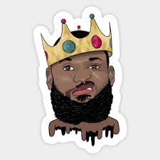 King James Crown 23 Stickers for Sale