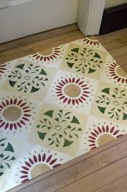 Experts Offer Different Ways To Make Your Own Floor Cloth Floor Cloth Stenciled Floor Painted Floors