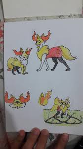 I redesigned Delphox and slightly adjusted Braixen : r/pokemon