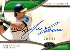 Dec 30, 2019 · canseco first appeared in a base topps set during 1987 when the company released cards with those instantly recognizable woodgrain borders. Jose Canseco Baseball Rookie Card