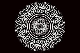 Indian ornament set free vector. White Abstract Mandala Art Graphic By Masyafi Creative Studio Creative Fabrica