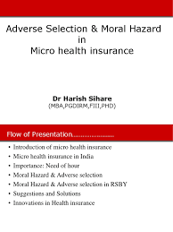 With insurance, moral hazard can lead people to take bigger risks or incur larger costs than they otherwise would. Adverse Selection And Moral Hazard In Micro Health Insurance Adverse Selection Moral Hazard
