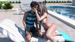 수영장에서 휴식을 취하는 아내와 계모의 핫한 장면 13.1