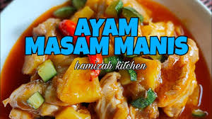 Potong ayam menjadi dua bagian lalu lumuri dengan garam. Resepi Ayam Masak Masam Manis Sedap Mudah Dan Simple Youtube