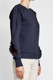Cotton Sweatshirt With Ruffles Burberry Women De Stylebop Com Fashion Trendy Fashion Women Fashion Clothes Women