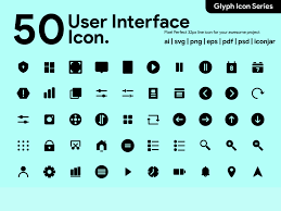 Kawaicon 50 User Interface Glyph Icon User Interface Design Freebie Glyph Icon