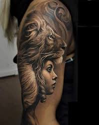 Super Tattoo Lion Women Half Sleeves Tat 46 Ideas Lion Tattoo Half Sleeve Tattoo Designs Men Lion Tattoo