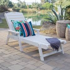Belham Living Seacrest Cottage All Weather Resin Chaise Lounge Chair White Walmart Com Pool Lounge Chairs Patio Chaise Lounge Patio Chaise