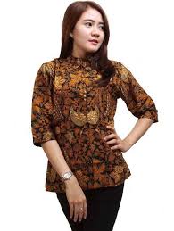 Model baju batik wanita terbaru 2021 atasan lengan panjang tunik wanita shopee indonesia. Model Baju Batik Kerja Bank Radea