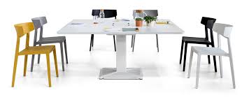 Wingbacks look great at the head of the table and with their classic design, they can be easily mixed with any style of chair or table. Actiu Wing Chair Plastic Contemporary Dining Room Furniture Ultra Modern