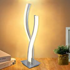 Illuminated by leds, providing a low cost of electricity. Karmiqi Led Table Lamps For Bedroom Modern Bedside Lamp Contemporary Arc Desk Lamp Nightstand Lamps For Living Room Guest Room Buy Online In Angola At Angola Desertcart Com Productid 147663460