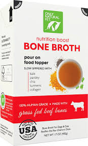 These bone broth for pets recipes are tasty tripawds nutrition. Only Natural Pet Grass Fed Beef Bone Broth Human Grade Dog Cat Food Topper 17 Oz Box Chewy Com