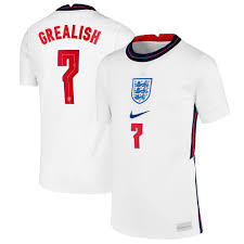 Grealish joined aston villa at the age of six, and made his debut for the club in may 2014, following a loan at notts county.eligible to represent either england or the republic of ireland. England Home Stadium Shirt 2020 22 Kids With Grealish 7 Printing