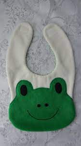 frog bib infant baby bib animal reversible fleece bib animal bib baby shower gift baby bib newborn gift newborn toddler bib baby bibs baby sewing projects baby sewing