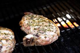 Best time & temperature to grill pork chops 1 Grilled Thick Cut Traeger Pork Chops Gas Grill Option