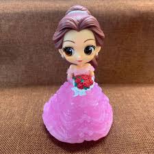 Disney-Figurines d'anime Pepper Ariel Raiponce, Robe de mariée Anna Elsa,  Décoration de table au beurre en PVC, Jouet pour enfants, Cadeaux  d'anniversaire mignons