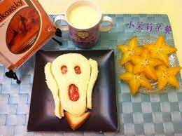 小茉莉的小小世界 the scream孟克的吶喊之吐司麵包草莓醬版本 how to make breakfast breakfast food