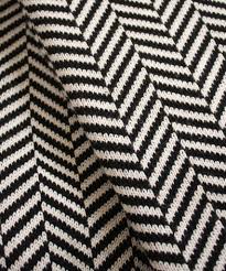 Black And White Pattern Throw Blanket Knit Herringbone Throw Blanket Black White Blanket Knitting Patterns Herringbone Throw Blanket Knitted Blankets