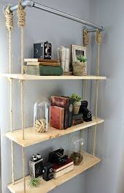 Diy Hanging Shelves From Ceiling Diy Wood Shelves Diy Hanging Shelves Room Diy