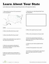 Learn About Your State Worksheet Education Com Social Studies Worksheets 4th Grade Social Studies Social Studies Activities