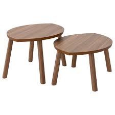 Stockholm Bijzettafel Set Van 2 Walnootfineer Ikea Nesting Tables Walnut Veneer Ikea Stockholm