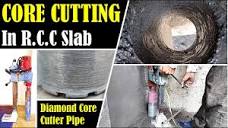 Core Cutting in RCC Slab for Piping | Hole in Reinforced Concrete ...