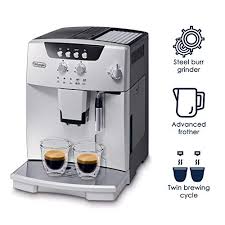 They use the same coffee pods and brew the same tasting coffee. De Longhi Magnifica Fully Automatic Espresso Machine With Manual Cappuccino Sale Espresso Machines Shop Buymorecoffee Com Automatic Espresso Machine Espresso Machine Espresso